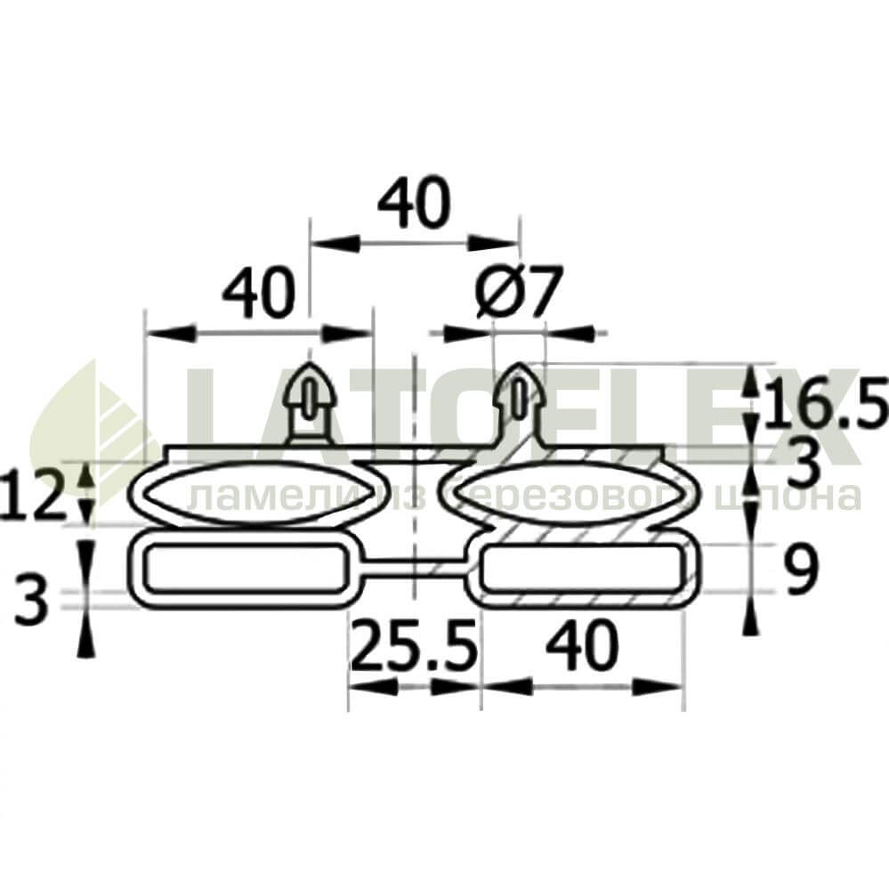 чертеж латодержателя ЛД2х9-40СМ