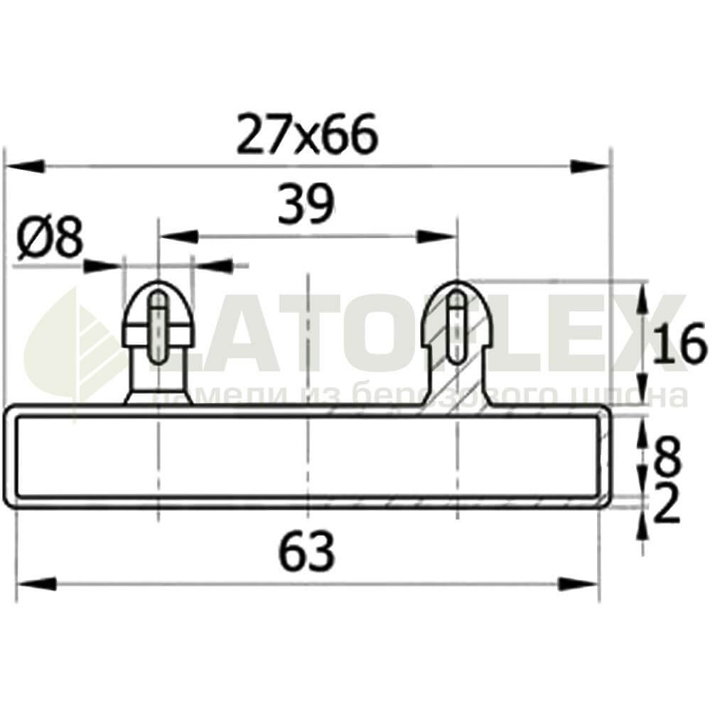 размеры латодержателя ЛН8-63-27ЧК